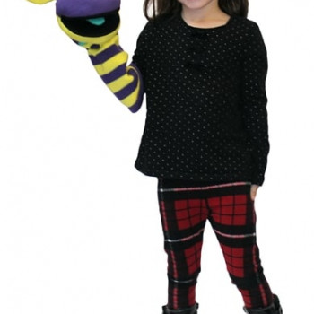 Кукла ръкавица за куклен театър Чорапено чудовище Рупърт