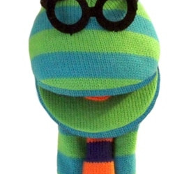 Кукла ръкавица за куклен театър Чорапено чудовище Дилан