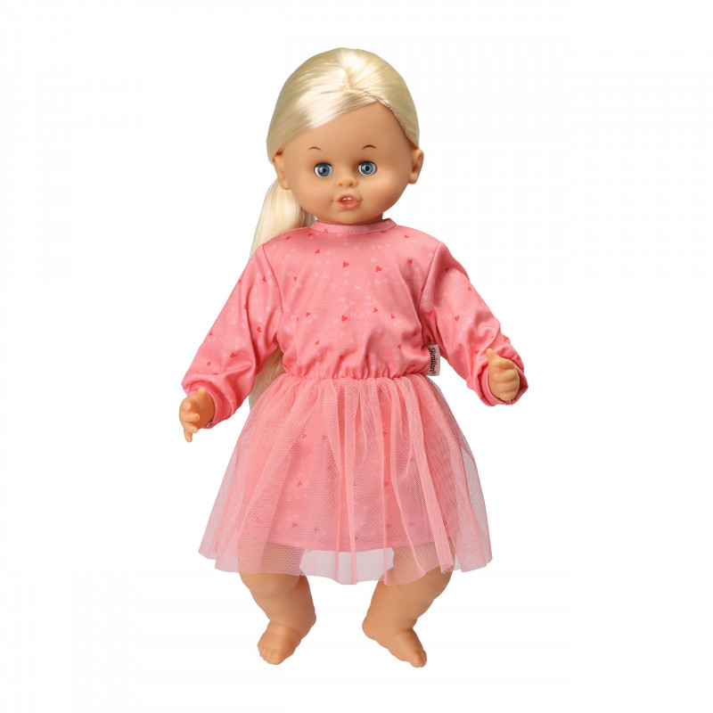Говореща кукла с розова рокля, 45 см
