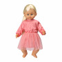 Говореща кукла с розова рокля, 45 см