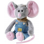 Плюшена играчка Мишле с гащеризон, 35 см