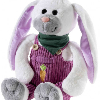 Зайче с гащеризон, 35 см., серия Веселата банда