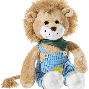 Плюшен лъв с гащеризон, 35 см