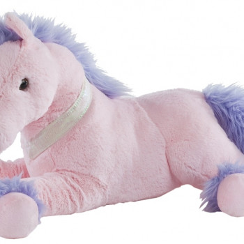 Плюшена играчка Розов еднорог, 50 см.