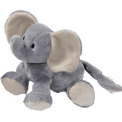 Плюшено Слонче, сиво, 25 см