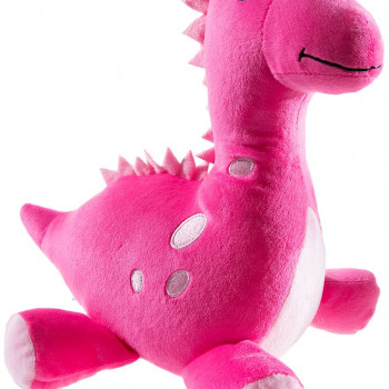 Мека играчка Динозавър, розов, 25 см