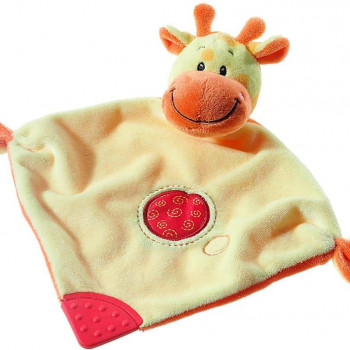 Бебешка кърпа за гушкане Жираф, 28 см