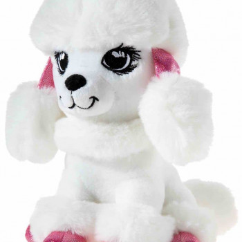 Плюшен Пудел, бял, 24 см