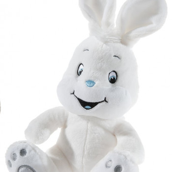Плюшена играчка Бяло зайче, 23 см.