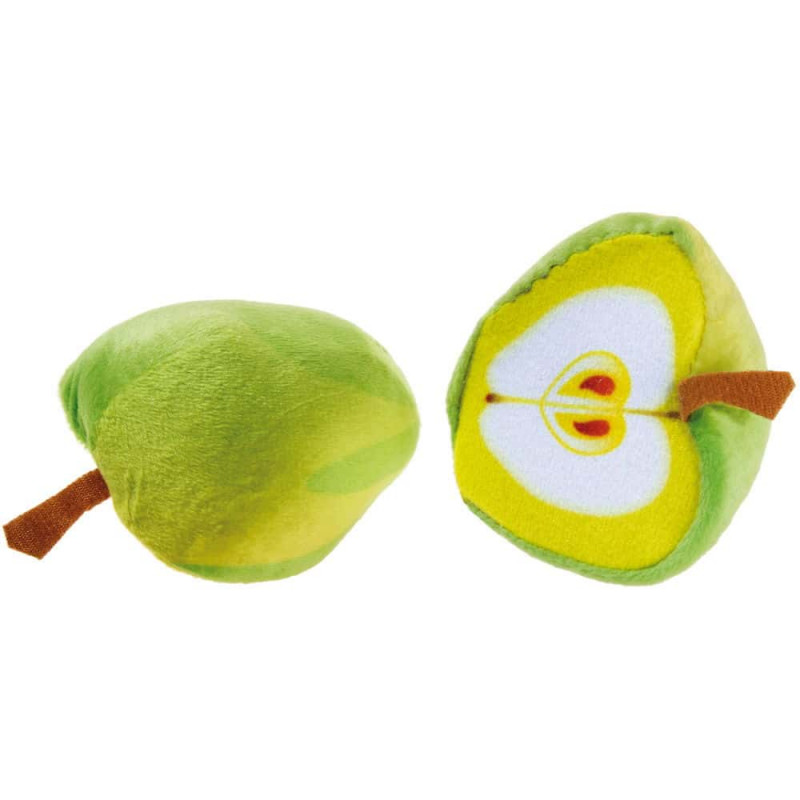 Плюшена ябълка с магнит, 2 части