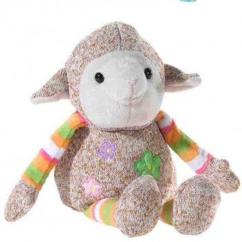 Агънце, с бродирани цветя, 30 см.