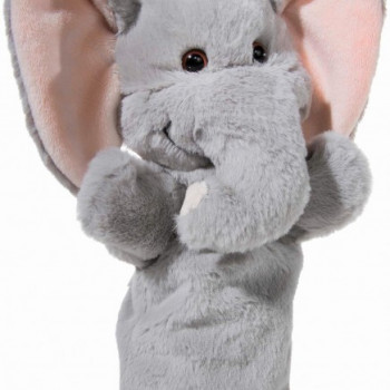 Кукла за театър, Слон с розови уши, 28 см.