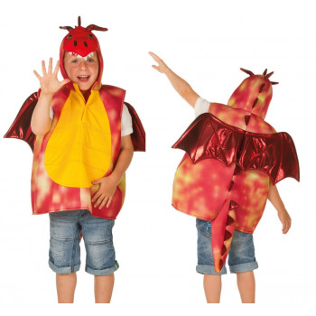 Театрален костюм Червен дракон с криле