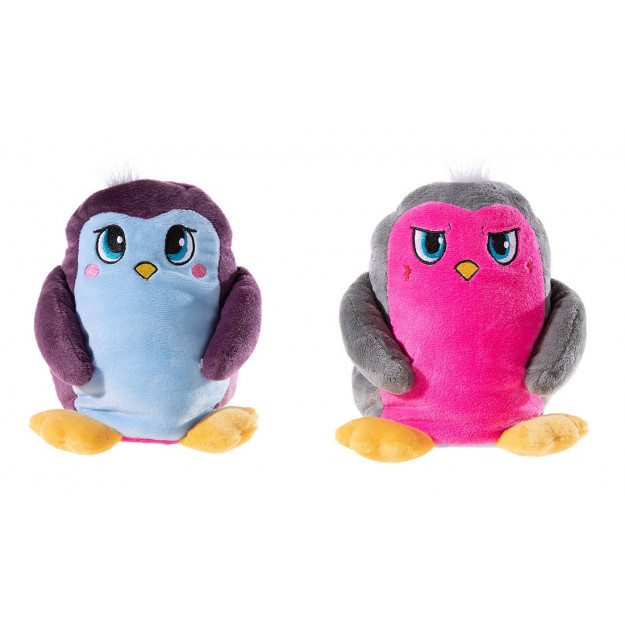 Плюшено птиченце Боб с две лица, 15 см