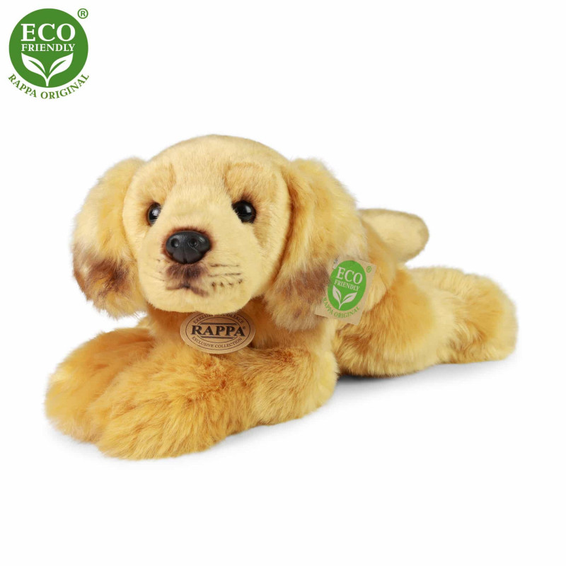 Плюшен Голдън Ретривър, лежащ, 30 см