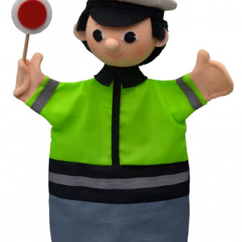 Кукла за театър Полицай, 27 см.