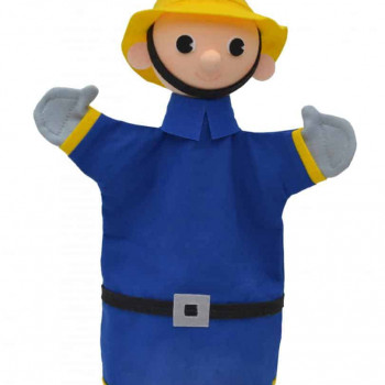 Кукла за театър Пожарникар, 28 см.