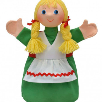 Кукла за театър Момиче Гретел, 27 см.