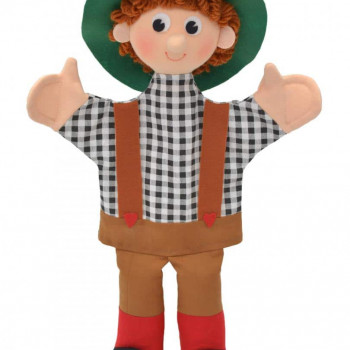 Кукла за театър Момче с шапка, 37 см.