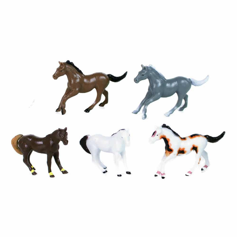 Комплект фигурки Коне I - 5 броя, 6 см.