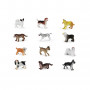 Комплект фигурки Кучета - 12 броя, 4-5 см.