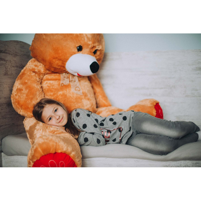 Плюшено мече гигант, кафяво, 150 см