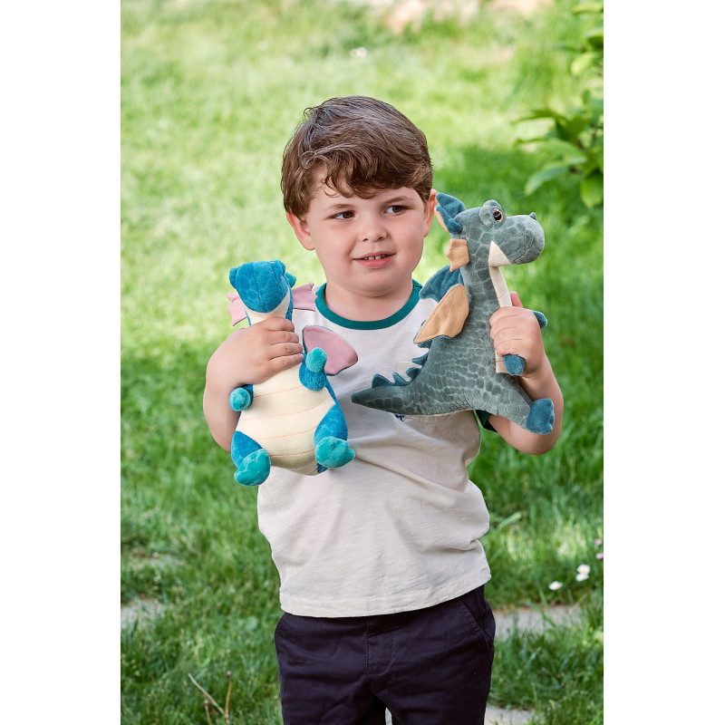 Плюшен дракон Любо, зелен, 25 см