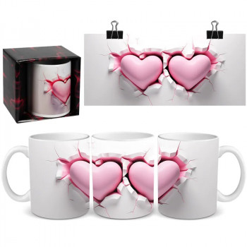 Чаша - Розово сърце