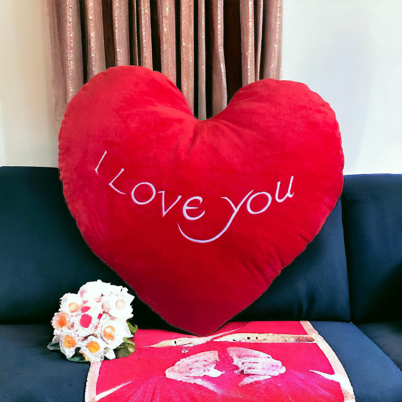Плюшено сърце I Love you, 65 см