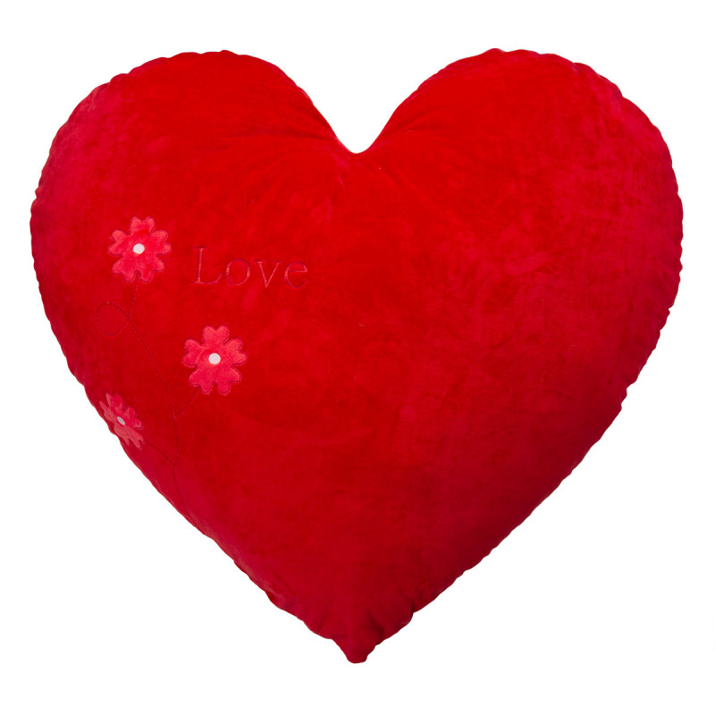 Плюшено сърце, червено, 100 см