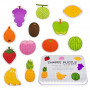 Дървен пъзел - Плодове с джъмбо елементи