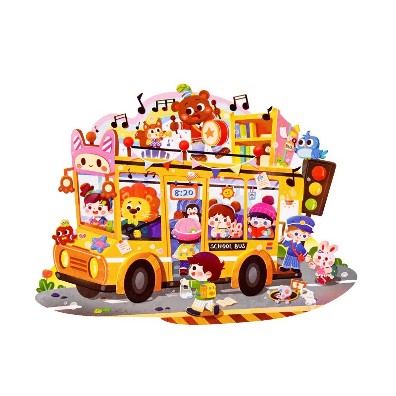 Пъзел - Автобус /59 джъмбо елемента/